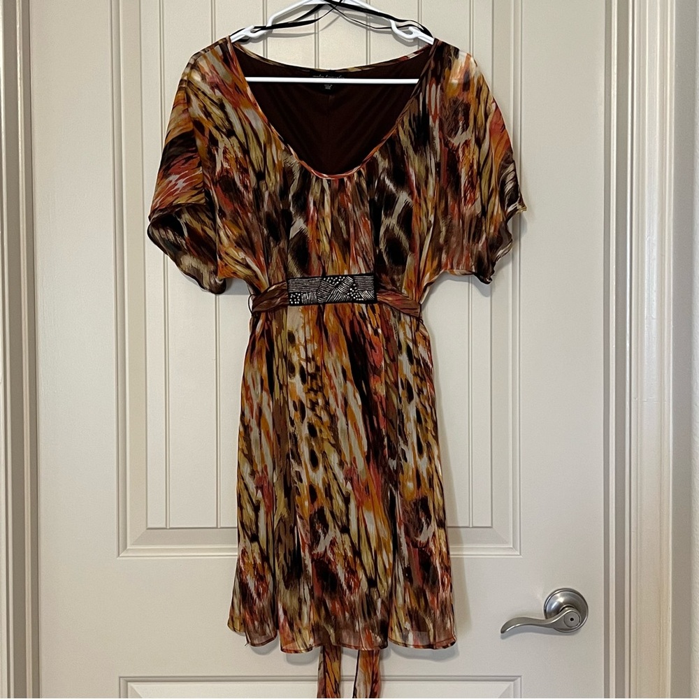Abstract Print Dress